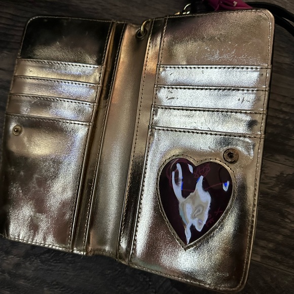 Betsey Johnson purse with matching wristlet - Picture 5 of 15